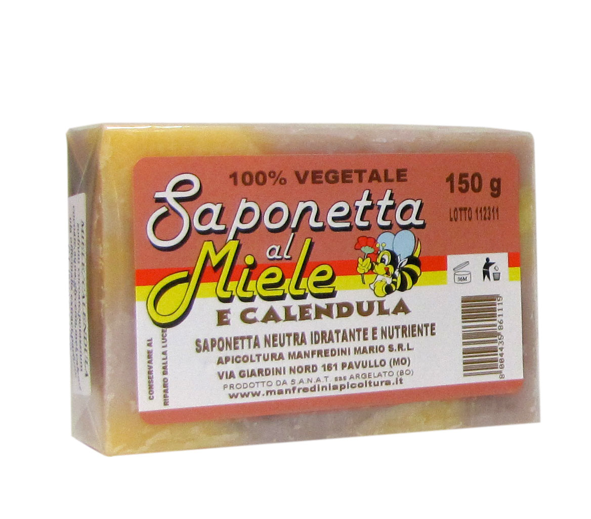 SAPONETTA AL MIELE E CALENDULA 150 GR 100% VEGETALE